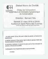 Ticket Concert Stabat Mater De Dvorak - Auditorium Saint Pierre Des Cuisines à Toulouse - 2018 - Tickets De Concerts