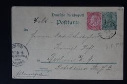 DEUTSCHE REICH:  POSTKARTE 1901 OOSTENDE -> BERLIN MIT BELGISCHE BRIEFMARK - Postkarten