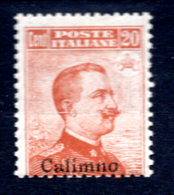1916  - ISOLE ITALIANE DELL'EGEO: CALIMNO -  Italia - Catg. Unif. 10 -  - LH - (W2019.38..) - Egeo (Calino)