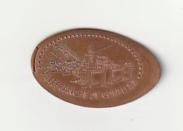 Alongada Elongated Allongée VILLEFRANCHE DE CONFLENT - Souvenirmunten (elongated Coins)
