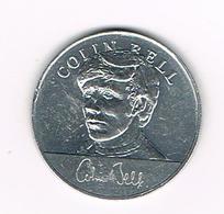 //  TOKEN  COLIN BELL  ENGLAND WORLD CUP  SQUAD  MEXICO  1970 ESSO - Monedas Elongadas (elongated Coins)