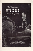 H. C. Wyers C.V. Dordrecht - Holland Distillateur Sinds 1826 Dordrecht - Brochure Publicitaire - Koken & Wijn