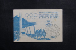FINLANDE - Oblitération Des Jeux Olympiques D'Helsinki Sur Document En 1952 - A Voir - L 41028 - Lettres & Documents