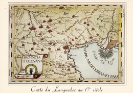 CARTE DU LANGUEDOC XVIIEME SIECLE (dil223) - Languedoc-Roussillon