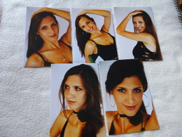 LOT DE 5 REPRODUCTIONS PHOTOS ...BELLE FEMME - Personen