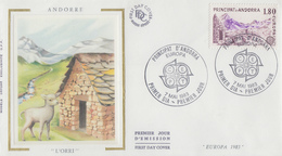 Enveloppe  FDC   1er  Jour   ANDORRE   EUROPA    1983 - 1983