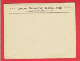 ENVELOPPE A EN TETE UNION SPORTIVE NIEULLAISE NIEULLE SUR SEUDRE CHARENTE MARITIME FEDERATION FOOT BALL BASKET BALL - Deportes & Turismo