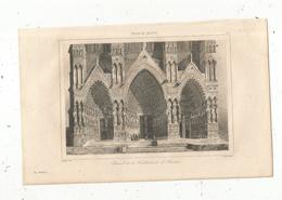 Gravure , France XIII E Siècle, Portail De La Cathédrale D'AMIENS, Gaucherel, Lemaitre, 307 , Frais Fr : 1.65 E - Estampes & Gravures