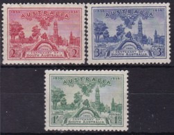 Australia 1936 S.A. Anniv SG 161-63 Mint Hinged - Neufs