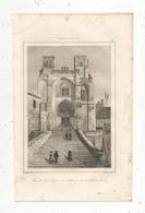 Gravure , France XIV E Siècle, Façade De L'abbaye De La Chaise Dieu, Gaucherel, Lemaitre, 380, Frais Fr :1.65 E - Estampes & Gravures