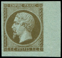 ** EMPIRE NON DENTELE - 11c   1c. MORDORE, Cdf, G. Marbrée, TB - 1853-1860 Napoléon III