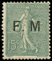 * VARIETES - FM 3a  15c. Vert-olive, SANS Point Après M, TB - Used Stamps