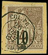 SENEGAL 3a : 10 S. 4c. Lilas-brun, T II, Oblitéré Sur Fragment, TB - Otros & Sin Clasificación