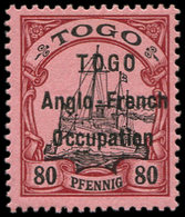 * TOGO 40 : 80pf. Rouge Et Noir Sur Rose, Quasiment **, TB - Sonstige & Ohne Zuordnung