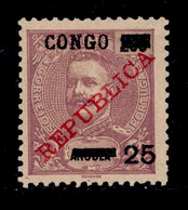 ! ! Congo - 1910 D. Carlos 25 R - Af. 59 - MH - Portuguese Congo