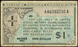 UNITED STATES 1946 MILITARY PAYMENT CERTIFICATE (SERIES 461) 1 $ OFFER!!! - 1951-1954 - Series 481