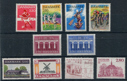 Denmark. 10 Different Stamps** - Collections