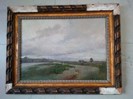 HUILE SUR PANNEAU PAYSAGE GRANDSIRE PIERRE EUGENE A CONFIRMER 1825 1905 - Oils