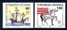 CROATIA 1992 Europa: Discovery Of America II MNH / **.  Michel 211-12 - Kroatien