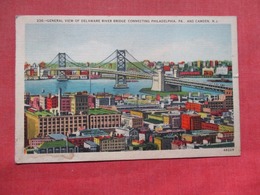 General View Of Delaware River Bridge  Camden   New Jersey >   Ref    3583 - Camden