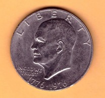 Etats Unis .1 Dollar 1976 . Eisenhower. Bicentenaire 1776 1976 - 1971-1978: Eisenhower