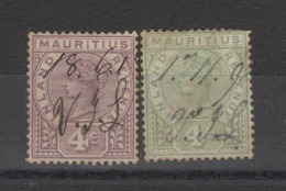 - Ile Maurice - Colon. Britanique  (1896 ) N°3/4 (oblitéréà La Plume ) - Mauritius (...-1967)