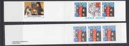 Europa Cept 2000 Montenegro/Serbia Normal Stamp Booklet Strip 3v  ** Mnh (44436B) PRIVATE ISSUE / Rock Bottom - 2000