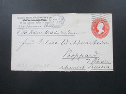 USA 1906 GA Umschlag Schiffspost New York - Boppard Per Steamer Kaiser Wilhelm Dampfer - Brieven En Documenten