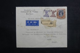 INDE - Enveloppe Du Consulat De France Pour Le Ministère Des Affaires Etrangères à Paris - L 41564 - Briefe U. Dokumente