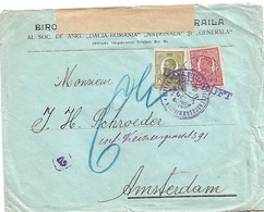 Rumänien XX001 / Braila Nach Amsterdam 1916, Doppelt Geprüft + Ungarischer Verschlussstreifen - Briefe U. Dokumente