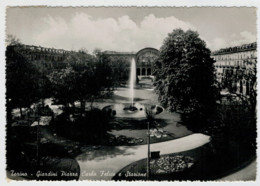 TORINO   GIARDINI  PIAZZA  CARLO  FELICE  E  STAZIONE         (VIAGGIATA) - Stazione Porta Nuova