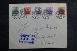 ROUMANIE - Enveloppe De Bucarest Pour Reichenbach En 1918, Affranchissement D'occupation Allemande Plaisant - L 41970 - 1ste Wereldoorlog (Brieven)