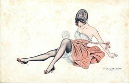 Themes Div-ref CC697- Illustrateurs -femmes -illustrateur  Maurice Pepin -femme Et  Bulles De Savon  - - Pepin