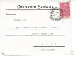 1520m: Heimatbeleg Briefvorderseite Olbersdorf Österreichisch Schlesien, Heute Město Albrechtice, 1914 - Omslagen