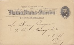 United States Postal Stationery Ganzsache Entier 1 Cent Grant Uncancelled 1893 (2 Scans) - ...-1900