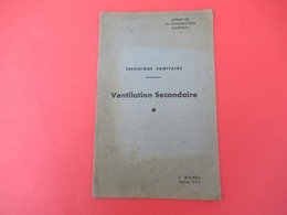 Livret/ Technique Sanitaire/ Ventilation Secondaire/Extrait De La Construction Moderne/MAHUL/ Vers 1930-1950  LIV172 - Basteln
