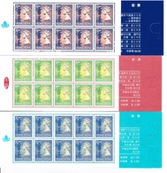 Hong Kong 1993 Def. Issue Corresp. Stamp Booklets: 10x Mi 702II; 10x Mi 703II; 10x Mi 704II All MNH ** - Carnets