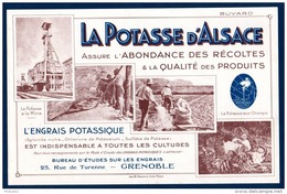 La Potasse D'Alsace, L'engrais Potassique. Buvard En Très Bon état. - Landwirtschaft