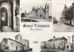 SAUZE-VAUSSAIS. - Multivues. CPM Dentelée - Sauze Vaussais