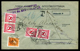 BUDAPEST 1933. Érdekes , Helyi Ajánlott , Visszaküldött Küldemény , Kettős Portózással - Lettres & Documents