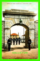 KINGSTON, ONTARIO - TET DU PONT BARRACKS - ANIMATED WITH SOLDIERS - - Kingston