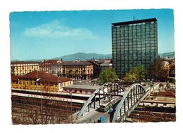 TORINO  - Stazione Porta Susa - Palazzo RAI  - Cartolina  Viaggiata  Anni 70 - Transportmiddelen