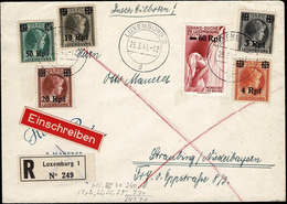 Luxembourg Occupation, Lettre Recommandé/Einschreiben, Cachet  Luxemburg 25.3.1941 - 1940-1944 Occupazione Tedesca