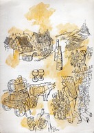 Fa. H. C. Wyers C.v. Dordrecht - Holland -   Antwoord-Kaart (Carte-Réponse Illustrée En Couleurs) - Vers 1960 - Cucina & Vini