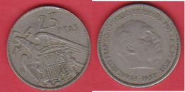 Spanien 25 Pesetas K-N 1957 Schön Nr.35,KM Nr.787 - 25 Pesetas