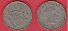 Spanien 25 Pesetas K-N 1957 Schön Nr.35,KM Nr.787 - 25 Pesetas