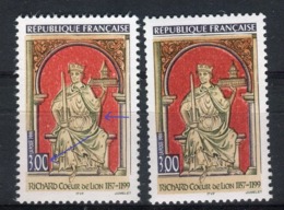 Variété N° Yvert 3238 , 1 Exemplaire Avec Le Rouge Décalé Vers La Gauche + 1 Normal , Neufs Luxe - Prix Fixe - Réf V 759 - Unused Stamps