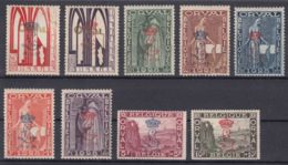 Belgium 1929 Orval Overprint Mi#235-243 I COB#272 A/K Mint Never Hinged - Unused Stamps