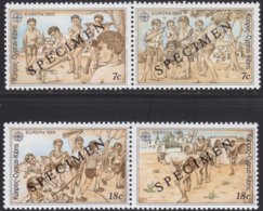 CYPRUS 1989 «EUROPA - CEPT» Pairs W/SPECIMEN (re. Mi# 715-18) - Altri & Non Classificati