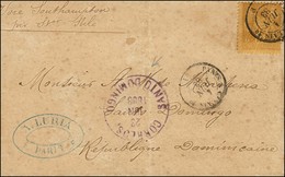 Càd PARIS A CALAIS 2° / N° 92 Sur Lettre Pour Santo Domingo (République Dominicaine), Càd D'arrivée Au Recto. 1883. - TB - 1876-1878 Sage (Type I)